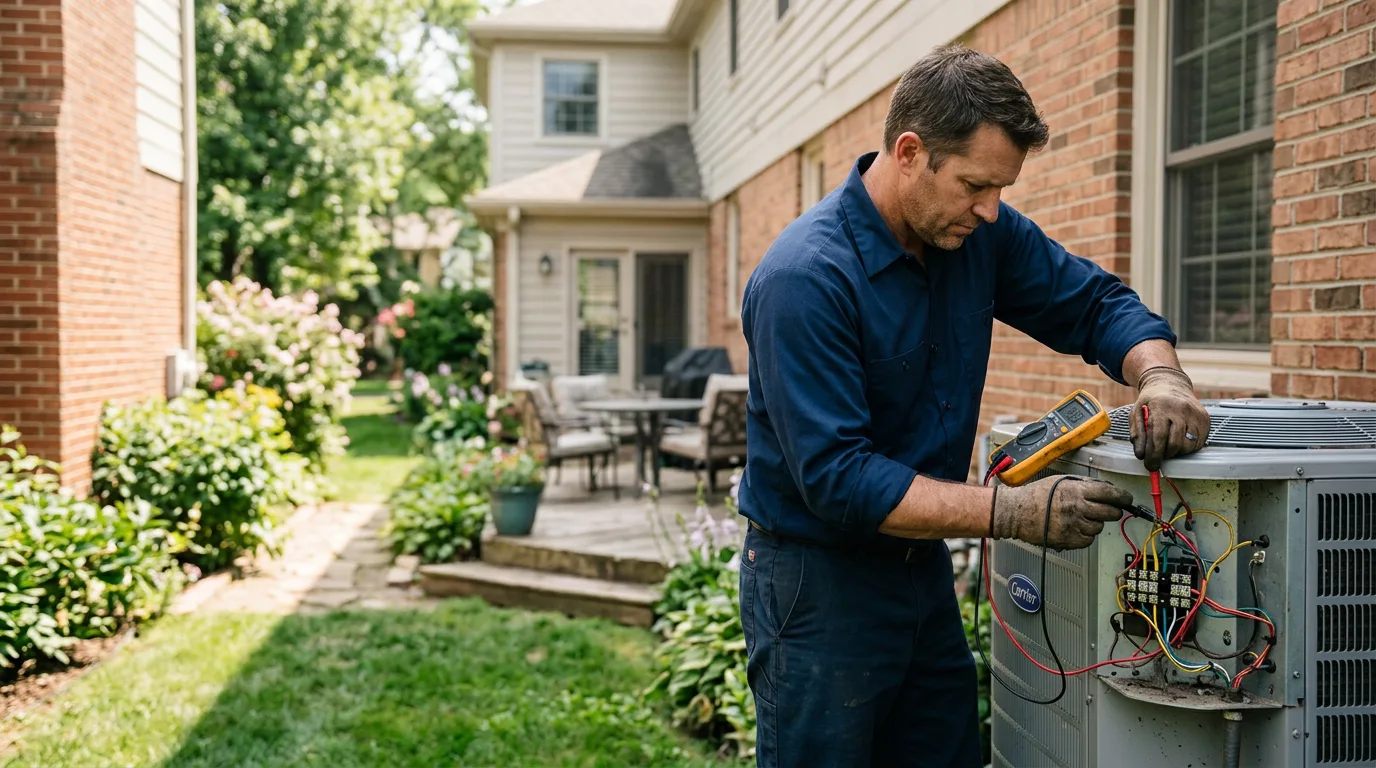 HVAC technician working near Charleston, MO